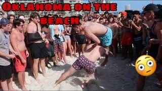 OKLAHOMA DRILL ON THE BEACH  GETS INTENSE  SPRING BREAK  2020