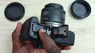 Canon EOS R50  How to Remove Battery