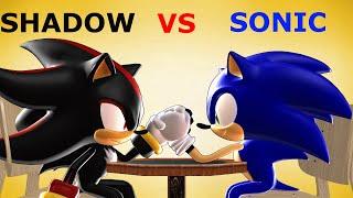 Sonic V.S Shadow - Cartoon Arm Wrestling Episode 4 Animation