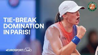 Tie-break DOMINATION - Iga Świątek vs Naomi Osaka   French Open 2024 Highlights 