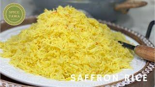 The EASIEST Saffron Rice Recipe  Arabic Style