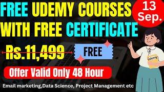 Udemy Free Certificate Courses in 2024  Learn Skills Online 11+ Free Online Course #udemyfree