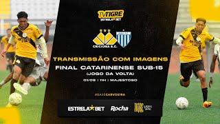 COM IMAGENS  CRICIÚMA 1x1 AVAÍ  FINAL CATARINENSE SUB-15 2024 JOGO DE VOLTA