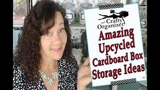 Amazing Upcycled Cardboard Box Storage Ideas