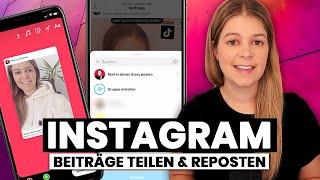 Instagram Beiträge in der Story teilen & Reposten ️ einfaches Insta Tutorial