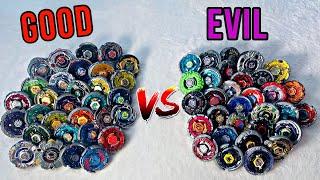 GOOD vs EVIL Beyblade Team Battle This was so much FUN