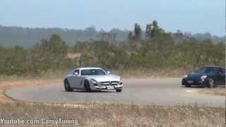 Will it Drift? Mercedes SLS AMG + 911 Turbo