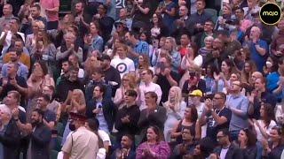 Crowd At Wimbledon Gives Standing Ovation To Oxford COVID Vaccine Developer