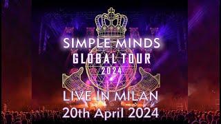 SIMPLE MINDS - LIVE MILANO MEDIOLANUM FORUM ASSAGO - 20th April 2024