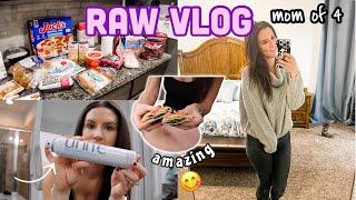 RAW VLOG new obsessions grocery haul & new products *busy mom of 4*