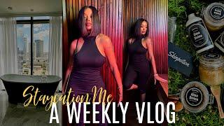 WEEKLY VLOG  A Relaxing Staycation & Shopping Sprees plus New Hair