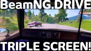 BeamNG Drive is amazing with triple screens  Doing a few Scenarios...