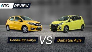 Honda Brio Satya vs Daihatsu Ayla  Review  Pilih Yang Mana?  OTO.com