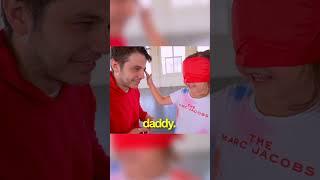 Daughter Tries to Find her Dad Blindfolded #shorts