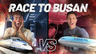 EPIC Race to Busan from Seoul Korean Air VS Train to Busan