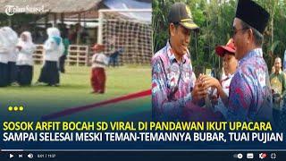 Sosok Arfit Bocah SD Viral di Pandawan Ikut Upacara Sampai Selesai Meski Temannya Bubar Tuai Pujian