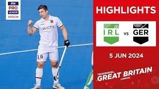 FIH Hockey Pro League 202324 Highlights - Ireland vs Germany M  Match 2