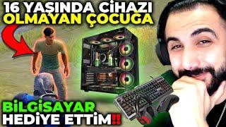 HİÇ CİHAZI OLMAYAN ÇOCUĞA BİLGİSAYAR HEDİYE ETTİM  HAYALİNİ GERÇEKLEŞTİRDİM  PUBG MOBILE