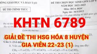 KHTN 6789. GIẢI ĐỀ THI HSG HÓA 8 GIA VIỄN . 22-231