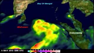 Tropical Cyclone Mahasen Rain Moving Into Bay Of Bengal