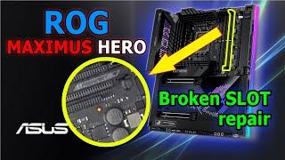 Replacing Motherboard broken memory slot