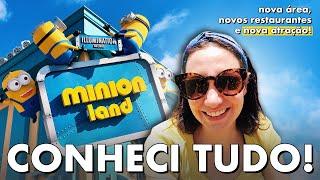 TUDO SOBRE A MINION LAND A NOVA ÁREA DOS MINIONS NA UNIVERSAL