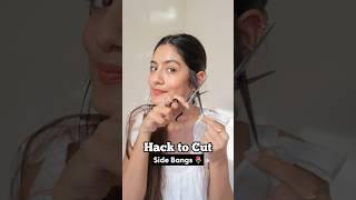 Hack to cut side bangs