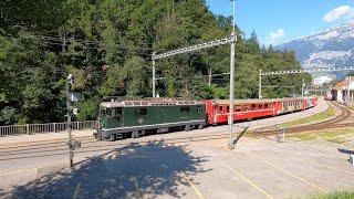 Trainspotting Schweiz Bei der Rhätischen Bahn am 19. Juli 2024