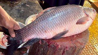 Amazing Cutting Skills  Giant Rohu Fish Cutting & Chopping By Expert Fish Cutter