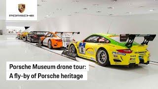 A flight at the Porsche Museum – a very special drone tour