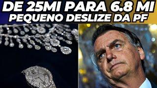 PF divulga valores errados sobre investigação de joias contra Bolsonaro.