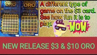 Oro means Gold. New Release New type of game. $3 & $10 Colorado Scratch Off Tickets