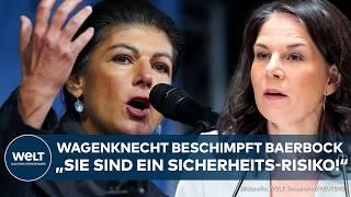 SAHRA WAGENKNECHT AUF GROßDEMO IN BERLIN Baerbock ist ein Sicherheitsrisiko Friedensdemo-Rede