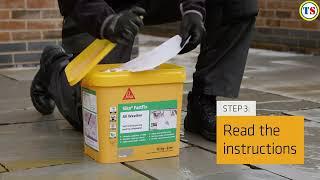 How to apply Sika Fastfix All Weather Jointing Compound  Toolstation