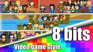 Marathon​ ​Total Drama 8-bit Video Game Style ️​ All Seasons by Gonza Avalos ​