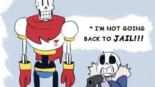 Papyrus and Sans Find the Joke Police Undertale Comic Dub