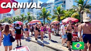  Leblon Carnaval Street Party  Rio De Janeiro Brazil  Bloco Party 4K