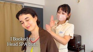 I BOOKED DRY HEAD SPA BUT GOT FOOT HANDS SHOULDER MASSAGES IN TOKYO JAPAN. SOFT SPOKEN ASMR