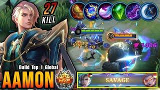 27 Kills + SAVAGE Aamon New Build PLEASE TRY - Build Top 1 Global Aamon  MLBB