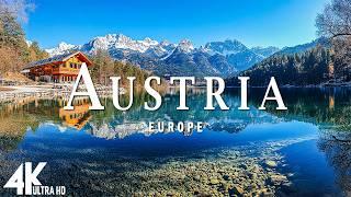 FLYING OVER AUSTRIA IN 4K UHD • Stunning Aerial Footage Scenic Relaxation Film with Calming Music