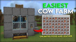 SIMPLE 1.19 Automatic Cow Farm Tutorial in Minecraft Bedrock MCPEXboxPS4Nintendo SwitchPC