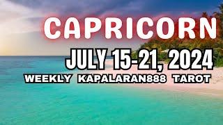 SOBRANG SAYA MO NGAYONG LINGGO ️ CAPRICORN JULY 15-21 2024 WEEKLY TAGALOG #KAPALARAN888