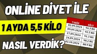 1 AYDA 55 KİLO NASIL VERDİK?