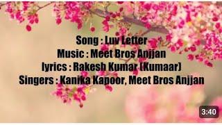 LUV LETTER FULL SONG WITH LYRICS 