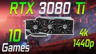 Gigabyte Gaming OC RTX 3080 Ti - 10 Games - 1440p VS 4K