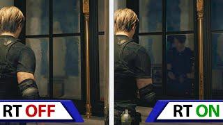 Resident Evil 4 Remake  Ray Tracing ON  OFF  Graphics Comparison