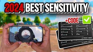 PUBG 2024 BEST SENSITIVITY SETTINGS  ZERO RECOIL + CODE  COPY & USE