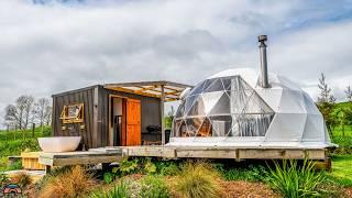 Unique Tiny Home - Geodesic Dome w Outbuilding