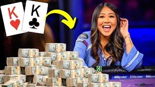 High Roller Heaven Maria Ho and Stars Stack Chips in WPT Cash Game