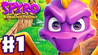 Spyro Reignited Trilogy - Spyro The Dragon - Gameplay Walkthrough Part 1 - Artisans 120%